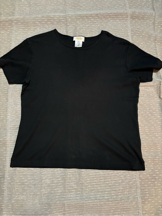 Talbots Tops - Talbots Black Short Sleeve Crewneck Tee